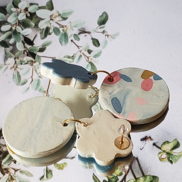 Handmade polymer clay earrings - Picture 8 of 8